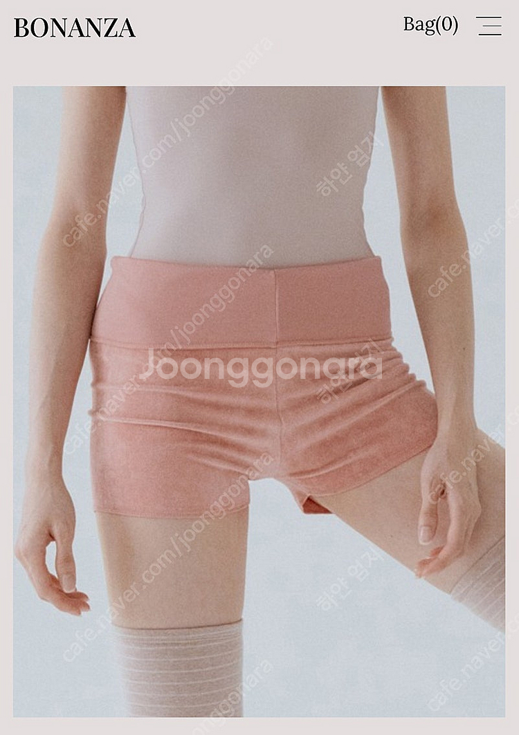 발레팬츠 보우낸져 스위테리 핑크팬트--0