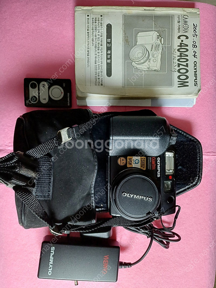 블랙올림푸스카메디아 C-4040 카메라 & AC아답터C...--0