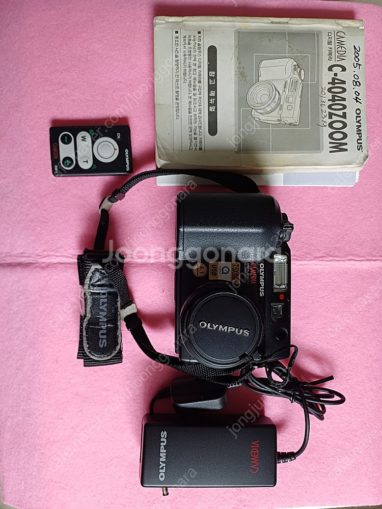 블랙올림푸스카메디아 C-4040 카메라 & AC아답터C...--1