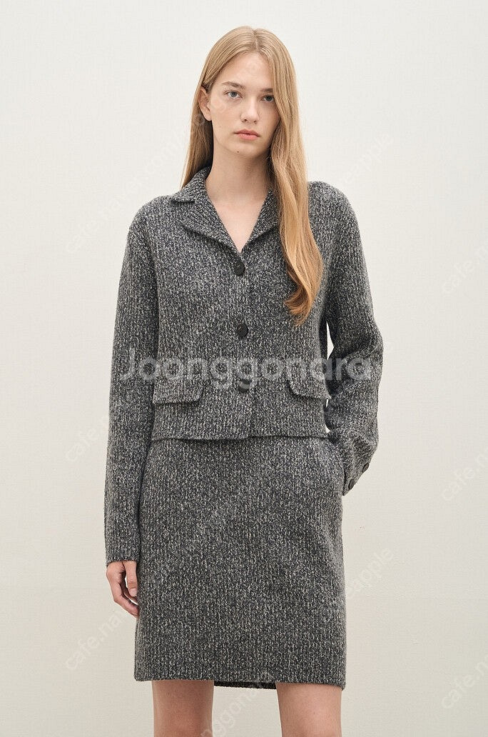 한섬 더캐시미어[셋업]캐시미어블렌드 멜란지니트 셋업 택포56(정상139)--4