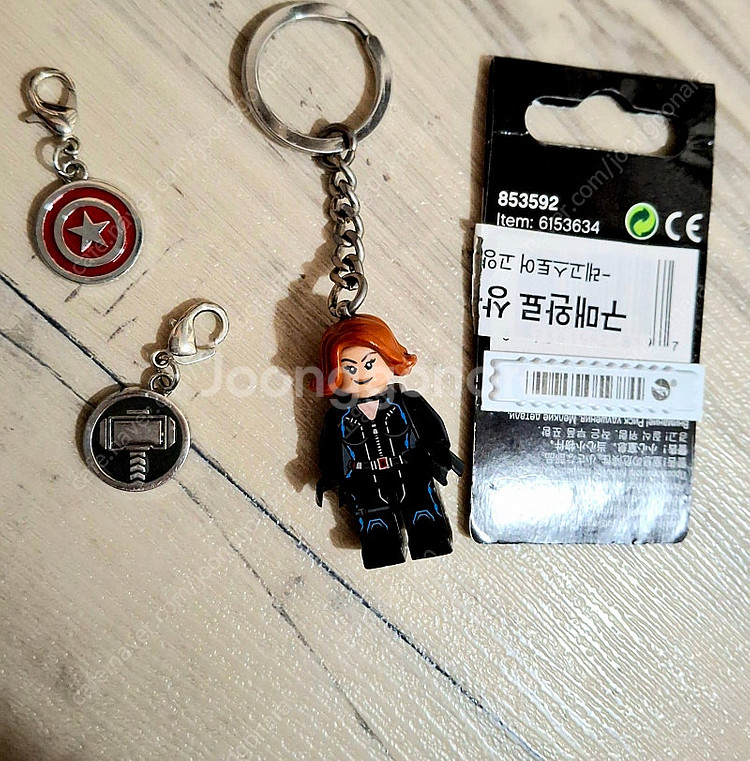 (단종) 마블 블랙위도우 레고 피규어 키링 853592--0