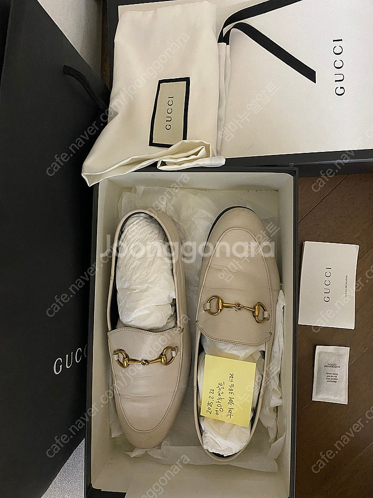 구찌 여성 홀스빗 로퍼 정품 화이트38반(250~255--0