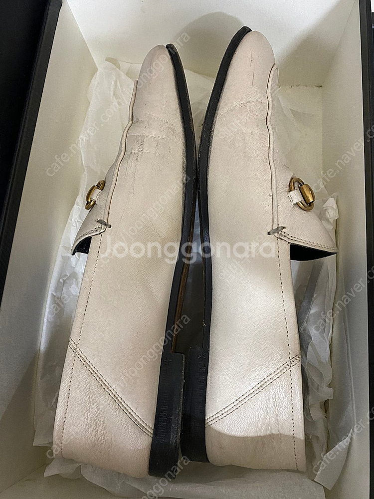 구찌 여성 홀스빗 로퍼 정품 화이트38반(250~255--6