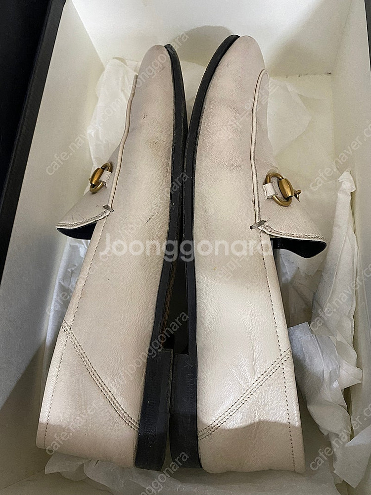 구찌 여성 홀스빗 로퍼 정품 화이트38반(250~255--7