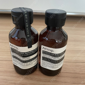 이솝 제라늄 리프바디 클렌저 & 에이 로즈 바이 애니 아더 네임 바디 클렌저 각 100ml