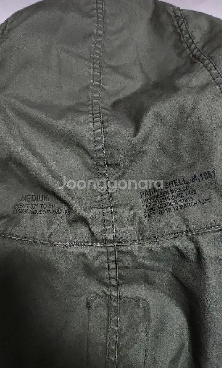 (착샷) m51 피쉬테일 개파카 야상 m65--2