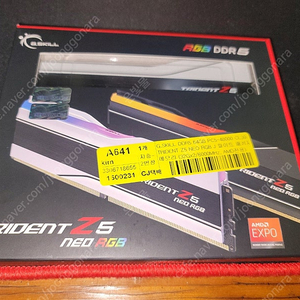 G.SKILL DDR5-6000 CL30 TRIDENT Z5 NEO RGB J 화이트 패키지 (64GB(32Gx2))