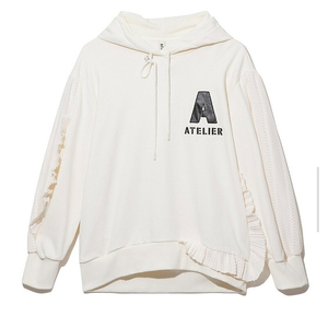 럭키슈에뜨 [Atelier] Lace Point Hood T-shirt