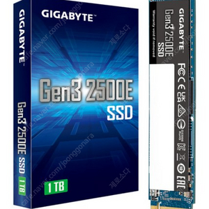 GIGABYTE Gen3 2500E M.2 NVMe 피씨디렉트 1TB 미개봉 반값급처