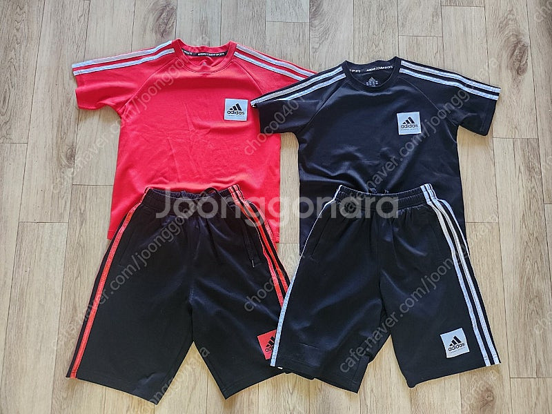 아디다스 키즈 여름 트레이닝 상하복 두벌 130사이즈--0