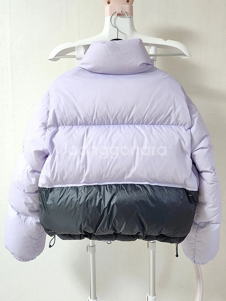 휠라 FILA 크롭 다운패딩 연보라 90s 정가27만원 상태좋음 진짜 두툼해요--1