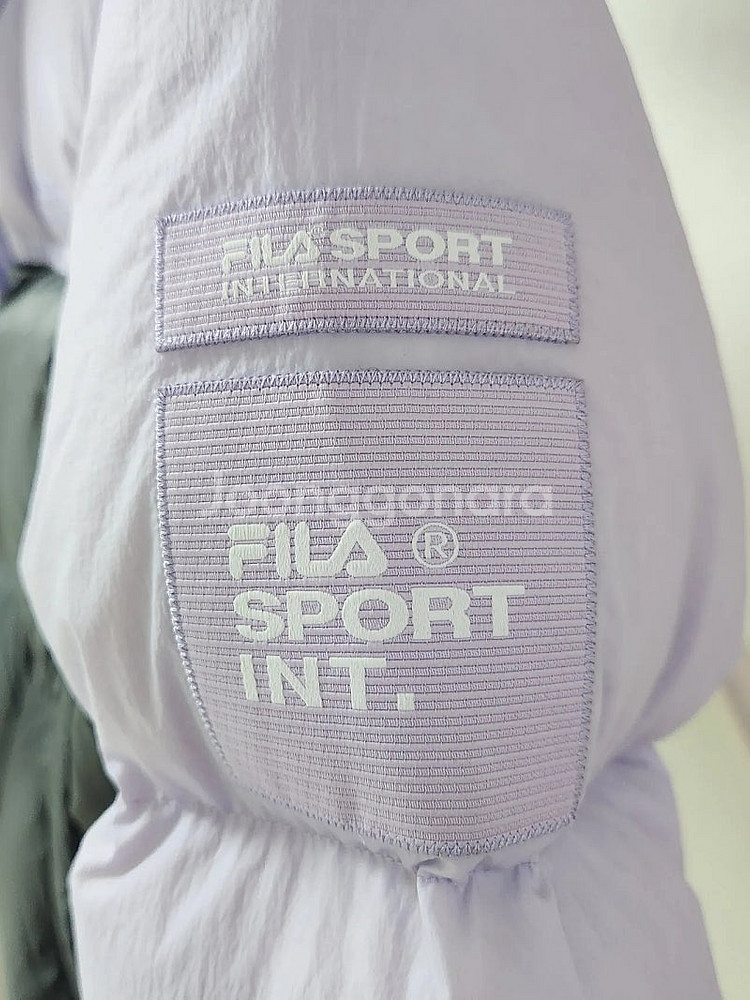 휠라 FILA 크롭 다운패딩 연보라 90s 정가27만원 상태좋음 진짜 두툼해요--4