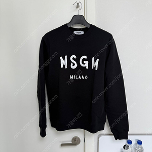 MSGM 남성 기모 맨투맨 블랙 라지(105-110)