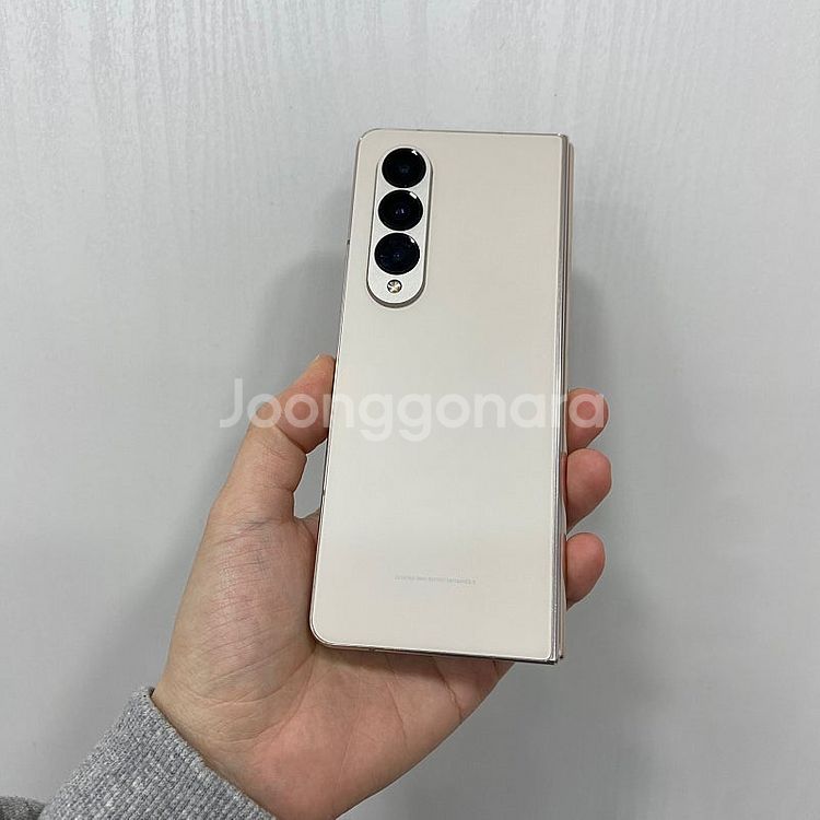 72033 갤럭시Z폴드4 256기가 베이지 공기계 팝니...--3