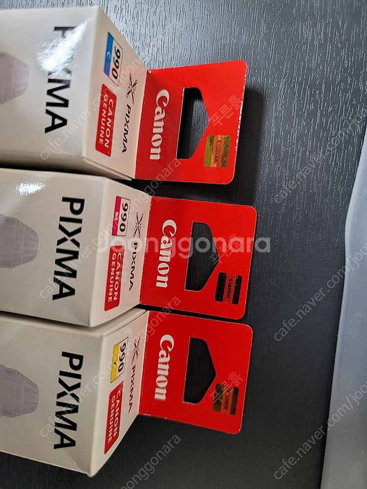 캐논 PIXMA 990 무한잉크 리필 정품 컬러 3종--1