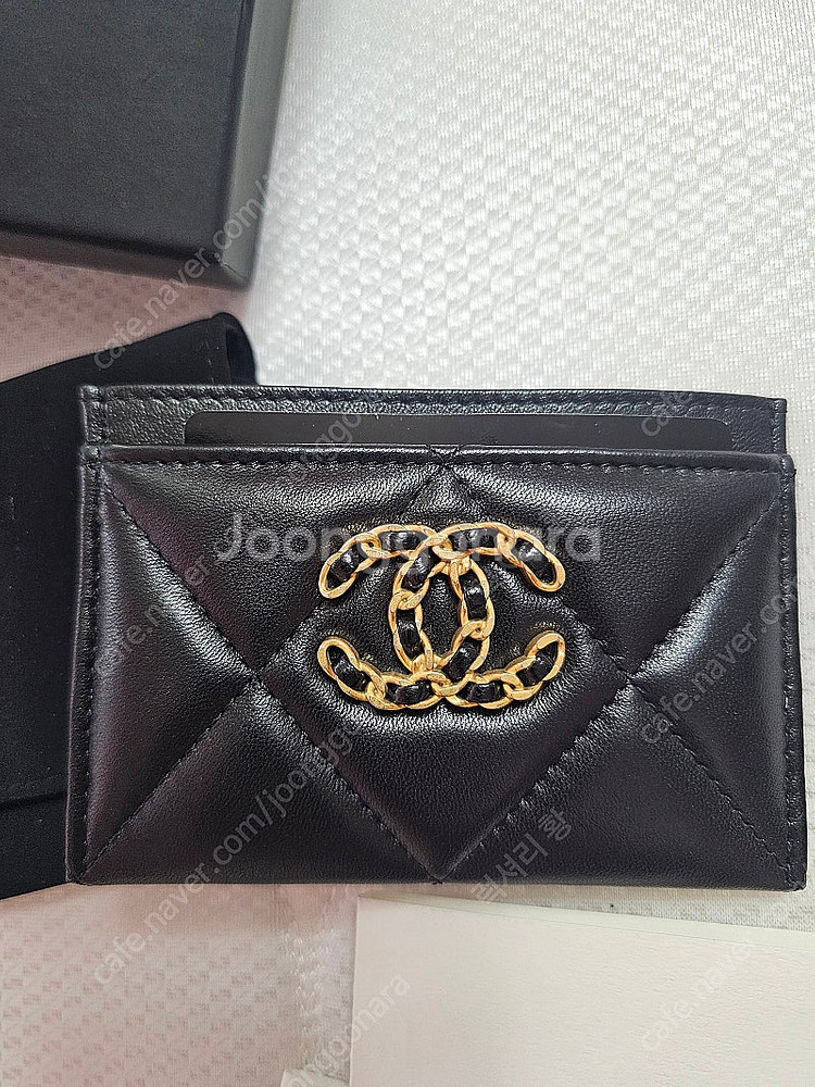 샤넬 AP1167 금장 카드지갑--0