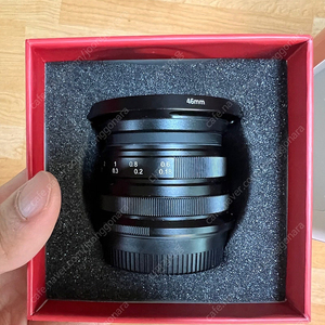 [7장인] 25mm F1.8 렌즈 7artisans 후지 X 마운트 판매합니다