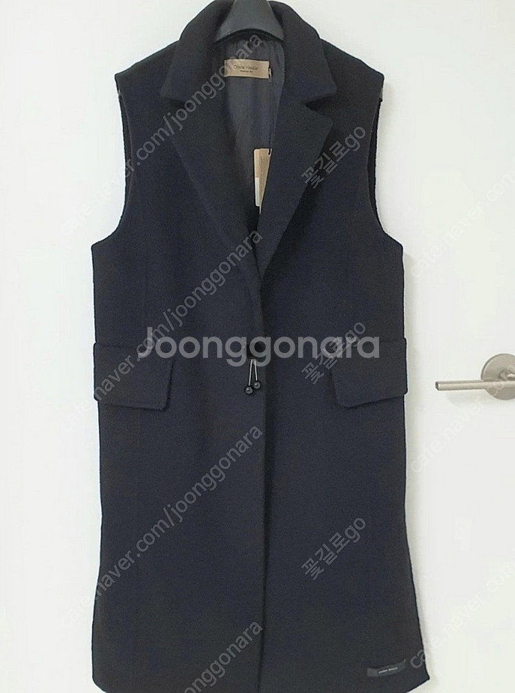 (새상품텍66)올리비아하슬러 핸드메이드 롱베스트--1