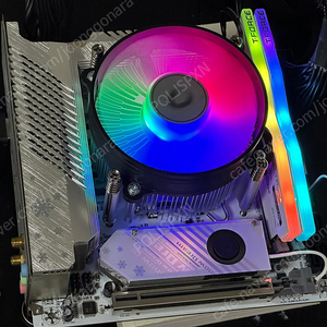 인텔 itx 보드세트 12500 b760i snow dream T-force 16gb