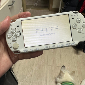 PSP-2005 화이트 플스 게임 2개