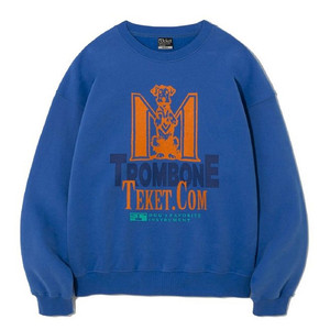 [L] 테켓 TEKET PUPPY THINGS SWEATSHIRT BLUE 퍼피 띵스 스웻셔츠 맨투맨 블루