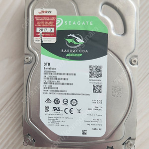 씨게이트 바라쿠다 하드디스크 3TB HDD 팝니다.