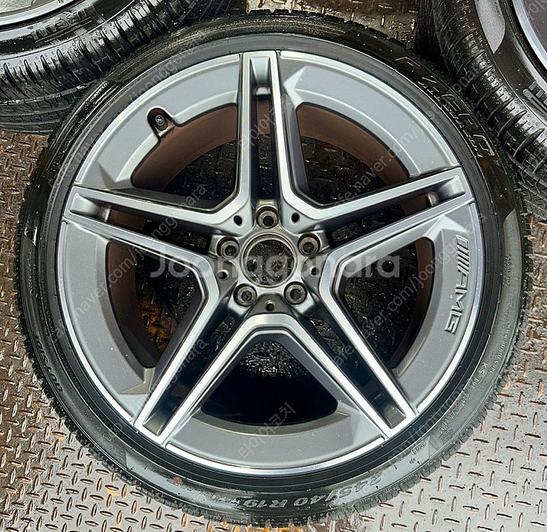 19인치 벤츠 AMG 건메탈폴리쉬 중고휠타이어 1대분 ...--4
