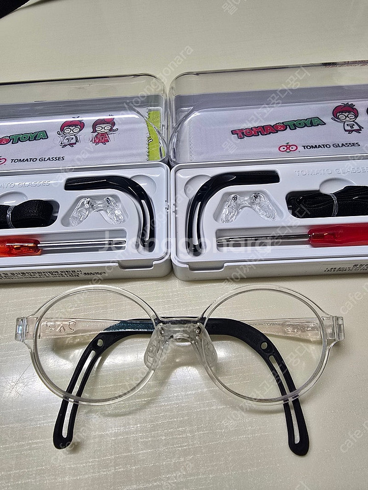 어린이 토마토 안경 131mm (부속 2세트) 팝니다--1