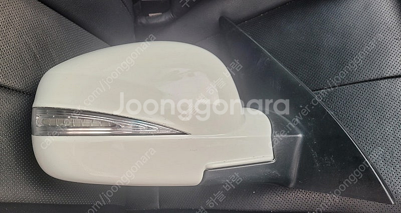 렉스턴W 사이드미러 조수석 10핀 (WAA 흰색)--0