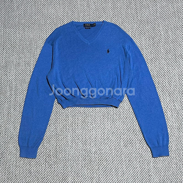 Polo 폴로 랄프로렌 정품 크롭 코튼 브이넥 니트 판...--1
