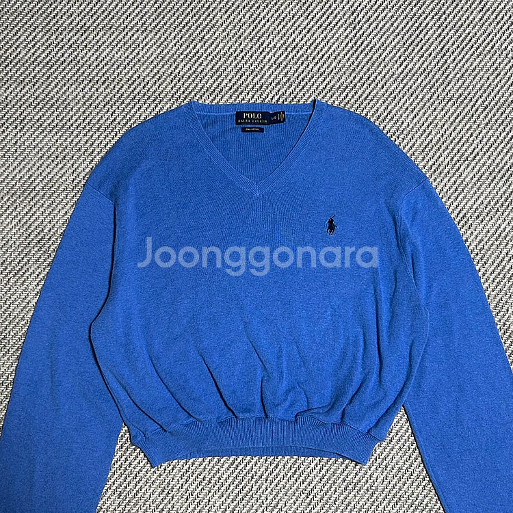 Polo 폴로 랄프로렌 정품 크롭 코튼 브이넥 니트 판...--2