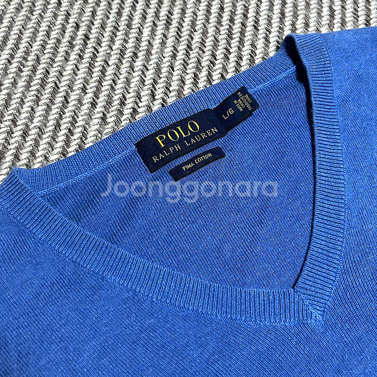 Polo 폴로 랄프로렌 정품 크롭 코튼 브이넥 니트 판...--3