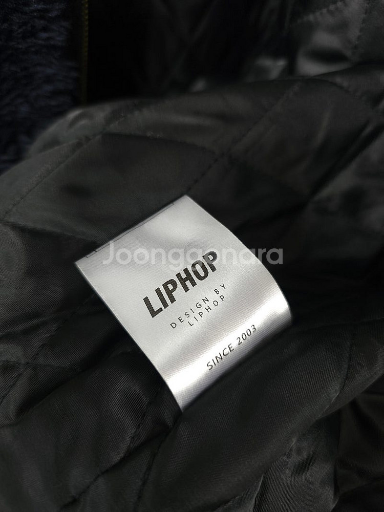 립합 네이비 베어롱퍼코트/한섬 타임 마인 시스템 띠어리...--2