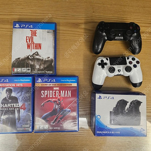 ps4 알리 듀얼쇼크, 충전기, 쿨링 거치대, 타이틀 팝니다. 각1만.