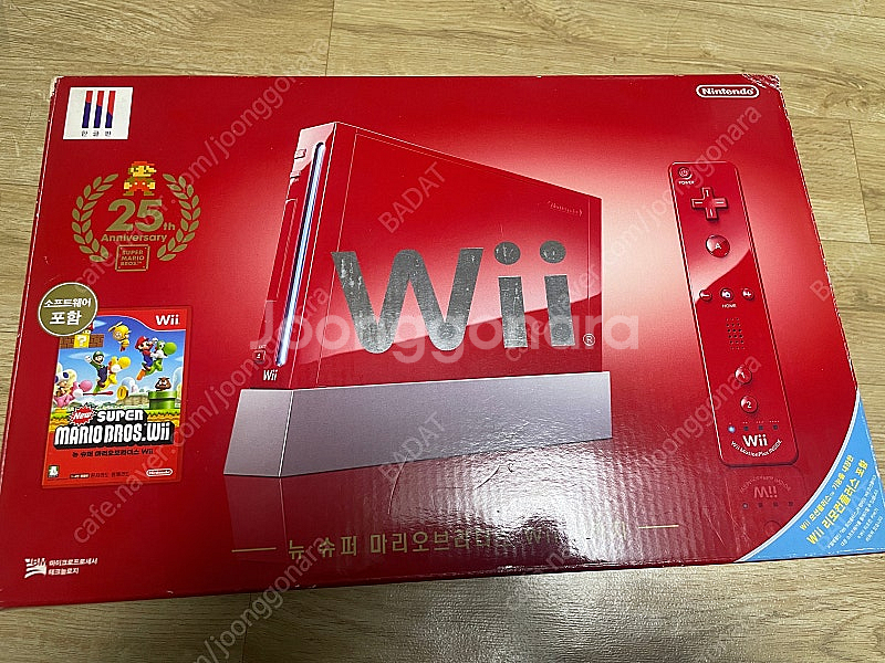 닌텐도 wii 위 25주년 마리오 에디션 한정판--0