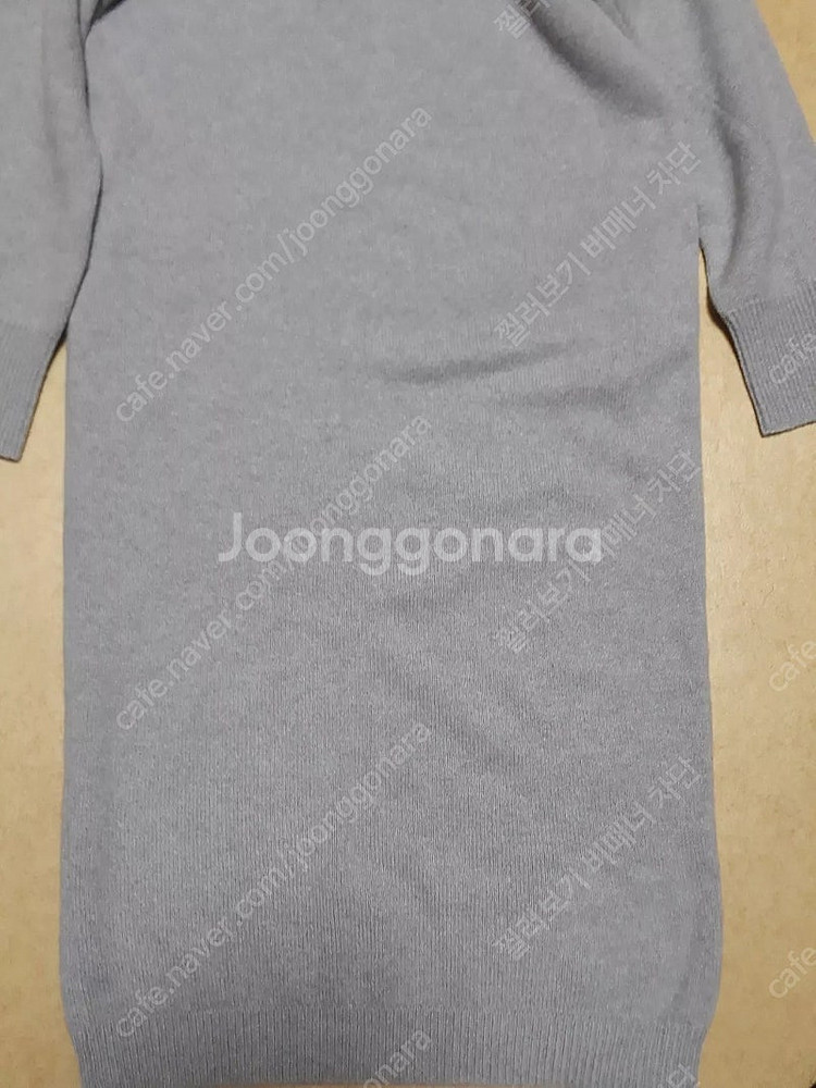 더캐시미어 캐시미어100터틀넥 니트원피스S--5