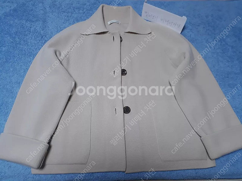 더캐시미어 캐시미어블렌드 니트자켓85--2