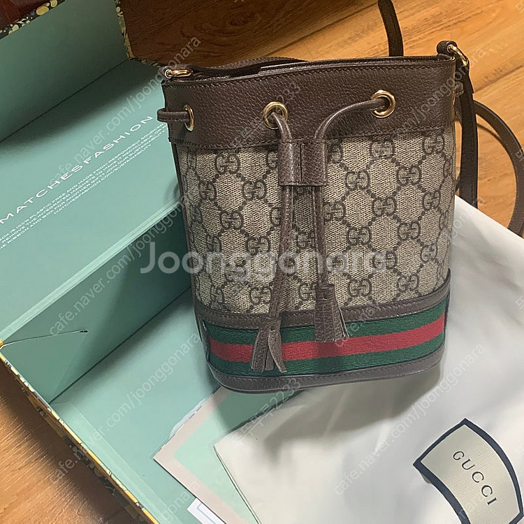 구찌 오피디아 GG버킷백 미니 (정품)--3