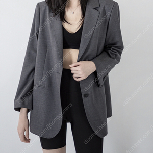 베르데오시도 Colette Blazer in 100% Finest Birgin Wool Gray M