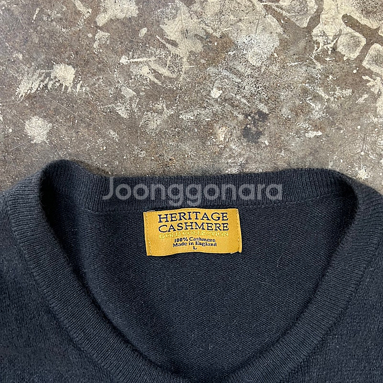 L) 헤리티지 캐시미어 가디건 니트 영국 캐시미어100%--2