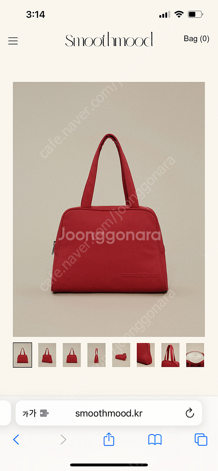 스무드무드 Sissi tote bag 레드 새상품 팝니...--0