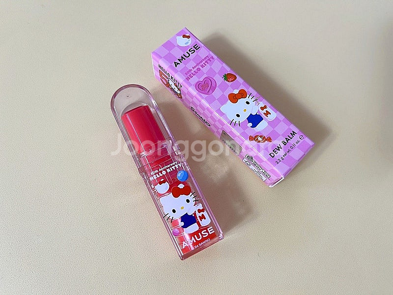 어뮤즈 X 헬로키티 한정판 콜라보 아이 팔레트, 립앤치...--8