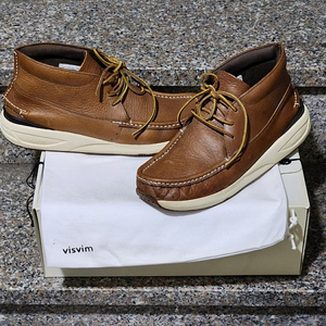 [판매] 비즈빔 레더 모카신 브라운 Visvim Mowat Moc Veggie (260)