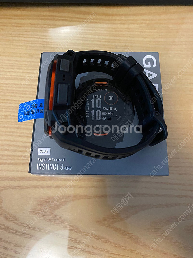 가민 인스팅트3 솔라 45mm 블랙--1