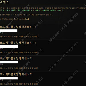 POE2 패스오브엑자일2 얼엑키 얼리키 얼리엑세스키 팝니다