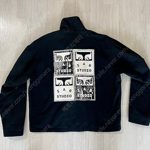 IAB Studio x Obey Poster Zip Jacket Anthracite (아이엡, 오베이)