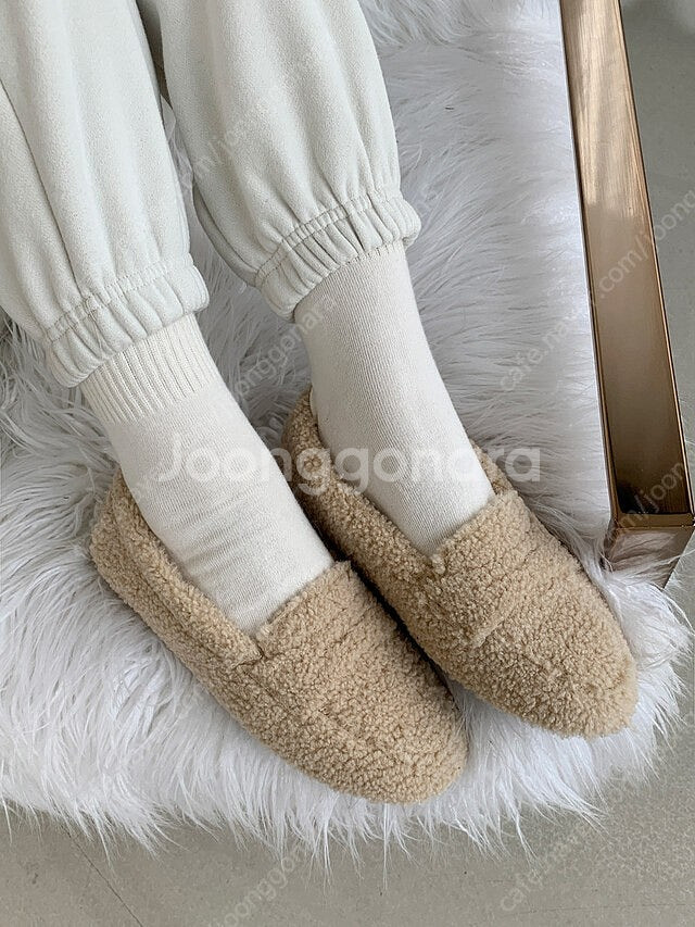 (250) 르꼬르망 드라이빙로퍼 베이지 양털 기본 새제...--0