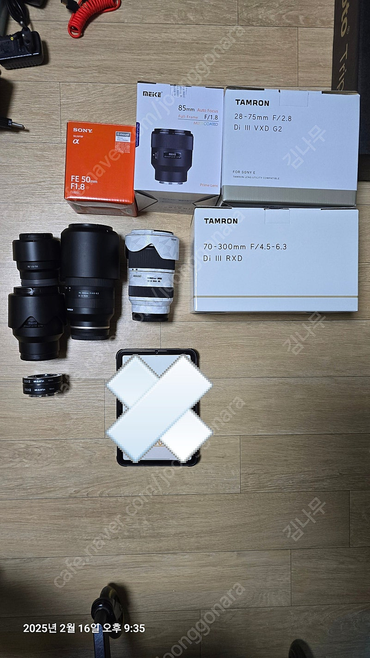 렌즈 삼각대(헤드 2개) 판매--3