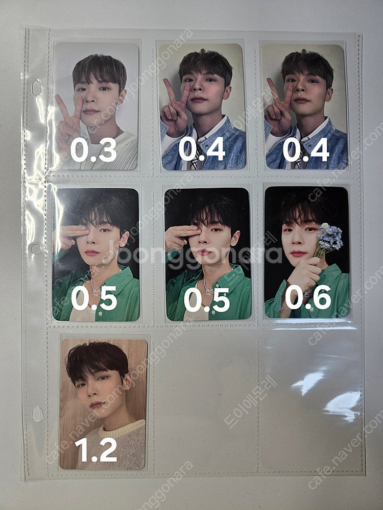 루시 앨범 히어로 인사이드 갓챠 블루 포카 미개봉 개봉--3