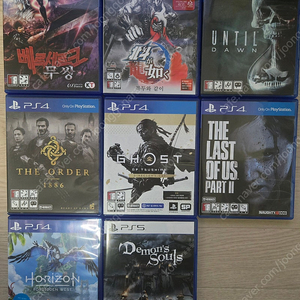 PS4 시디 7장, PS5 시디 1장 팝니다.